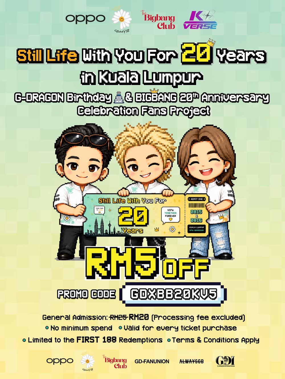 Image from: BIGBANG Turns 20: Malaysia’s Biggest G-DRAGON Birthday Celebration Is Taking Over 3 Cities This August