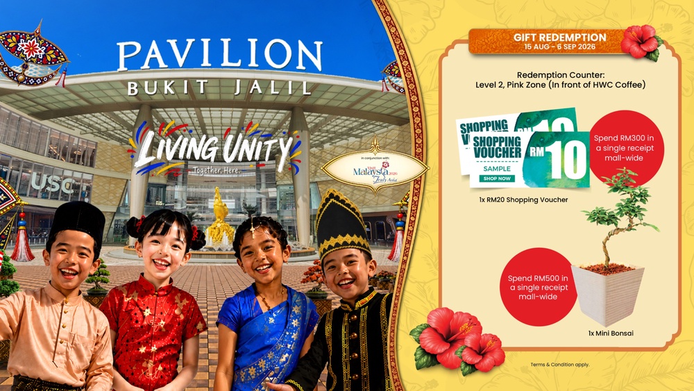 Image from: Pavilion Bukit Jalil Brings Malaysia’s Heritage to Life This Merdeka