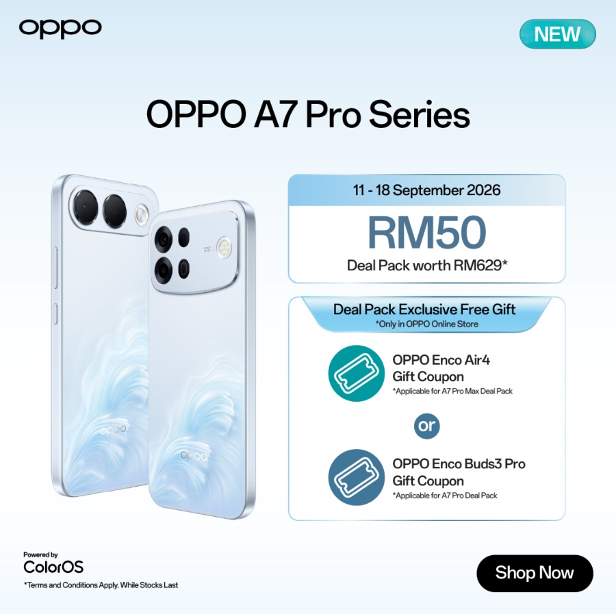 Image from: OPPO A7 Pro Series Debuts in Malaysia With 50MP AI Selfie Camera and Massive 10,000mAh Battery