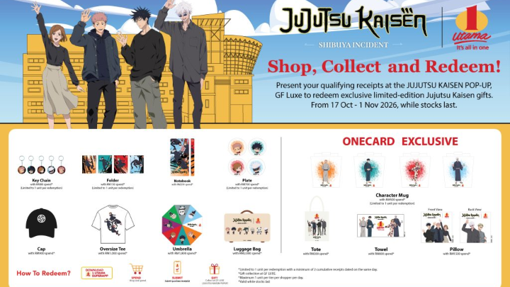 Image from: Jujutsu Kaisen Claims Its Domain in 1 Utama: An Epic Collaboration Comes To Malaysia For The First Time!