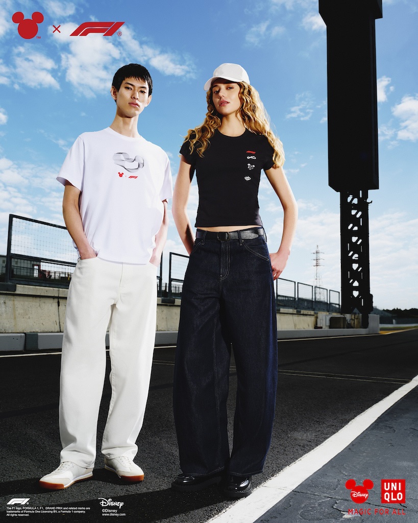 Image from: Mickey Mouse Meets Formula 1 In UNIQLO’s New Disney Racing Collection