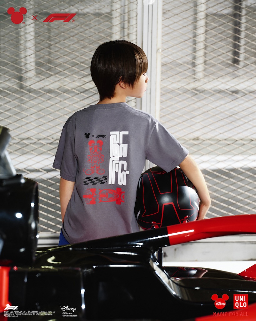 Image from: Mickey Mouse Meets Formula 1 In UNIQLO’s New Disney Racing Collection