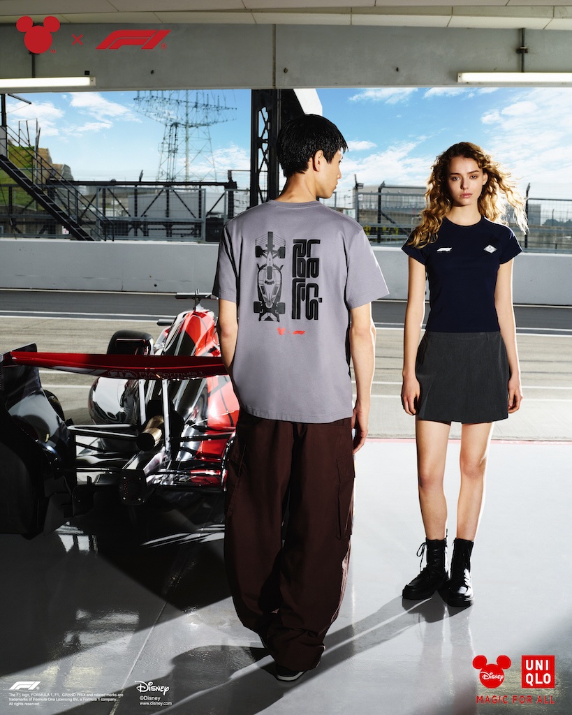 Image from: Mickey Mouse Meets Formula 1 In UNIQLO’s New Disney Racing Collection