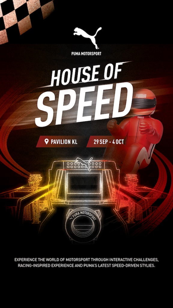 Image from: PUMA Brings the Thrill of Race Week to Pavilion KL With House of Speed