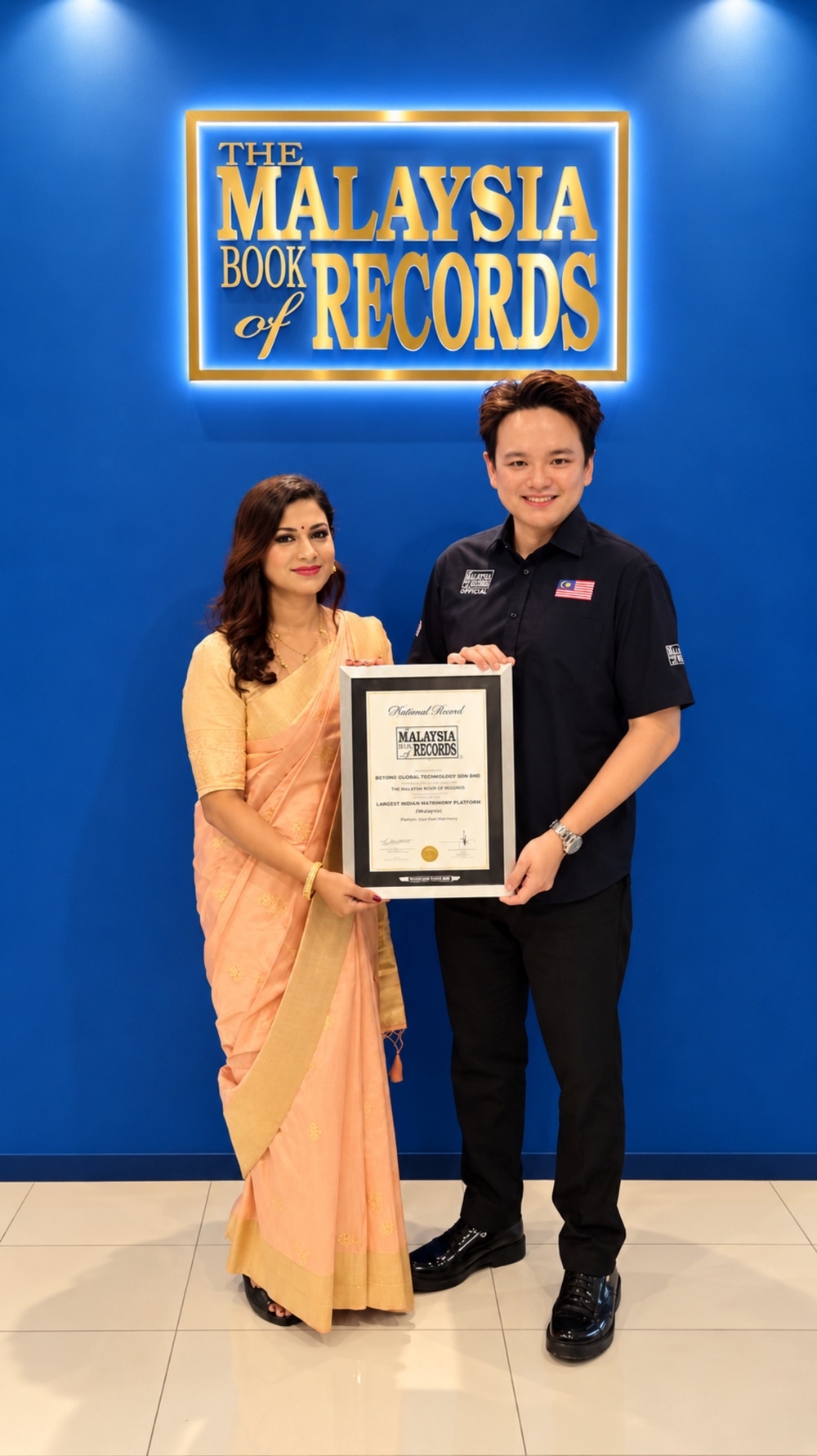 Image from: Malaysia Book of Records Names Dum Dum Matrimony largest Indian Matrimony Platform
