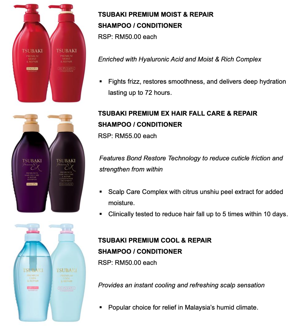 Image from: TSUBAKI Brings Japanese Hair Care To Malaysia