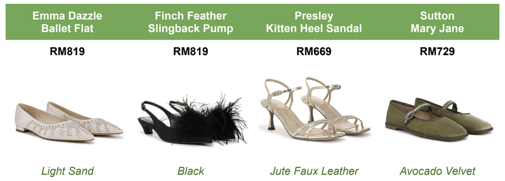 Image from: Sam Edelman Opens Its Fourth Malaysian Boutique at Suria KLCC, With Exclusive Styles for Shoe Lovers