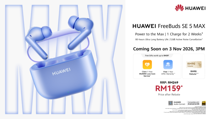 Image from: HUAWEI WATCH 6 Series and FreeBuds SE 5 Max to Launch in Malaysia on 3 November