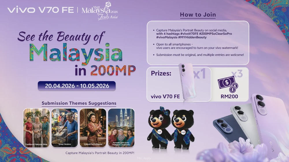 DOLLA to headline vivo V70 FE nationwide first sale roadshow