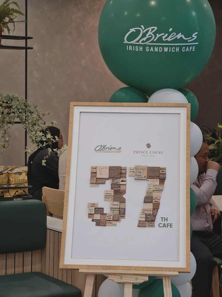 O’Briens Irish Sandwich Cafe Malaysia opens 37th outlet at Prince Court Medical Centre