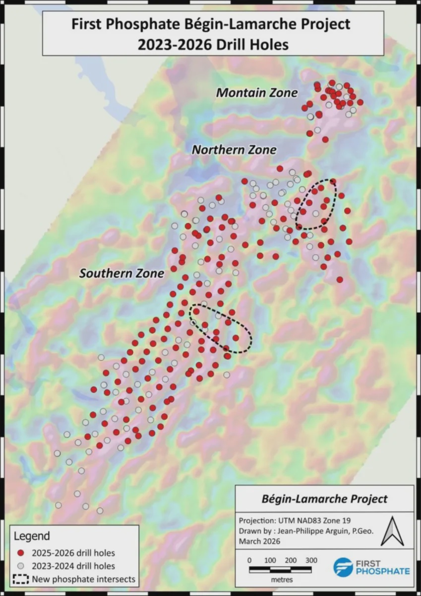 First Phosphate Provides Analytical Results for Infill Drill Program at Begin-Lamarche Property