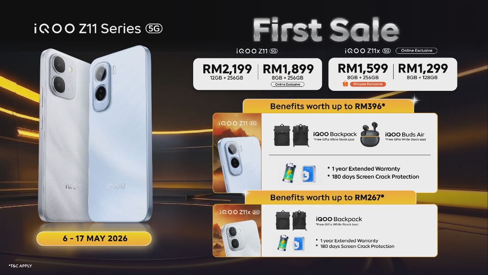 iQOO Malaysia launches Z11 Series, priced from RM1,299