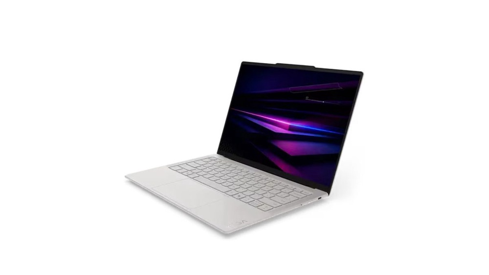 The Lenovo Yoga Slim 7i Ultra Aura Edition keeps a clean, minimalist look with a lightweight body suited for mobile work.