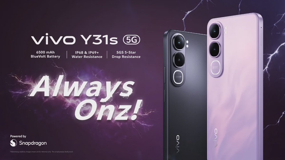 vivo Malaysia launches Y31s in Malaysia with 6,500mAh battery, military-grade durability from RM1,199