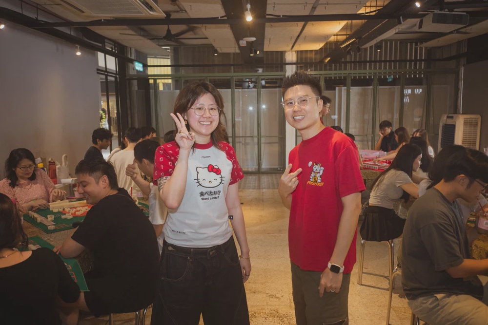 Ng (left) and Lee lead sessions that focus on learning, play and social connection. SOCIAL CLUB