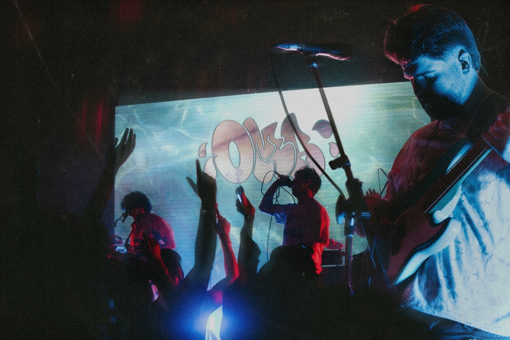 The four-piece UK band is known for reworking hip hop tracks through live instrumentation. – ALLHANDOUTPICS Luv (Sic)