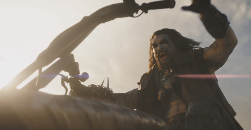Momoa makes his DC Universe debut as Lobo, trading Aquaman’s armour for the role of the intergalactic bounty hunter.