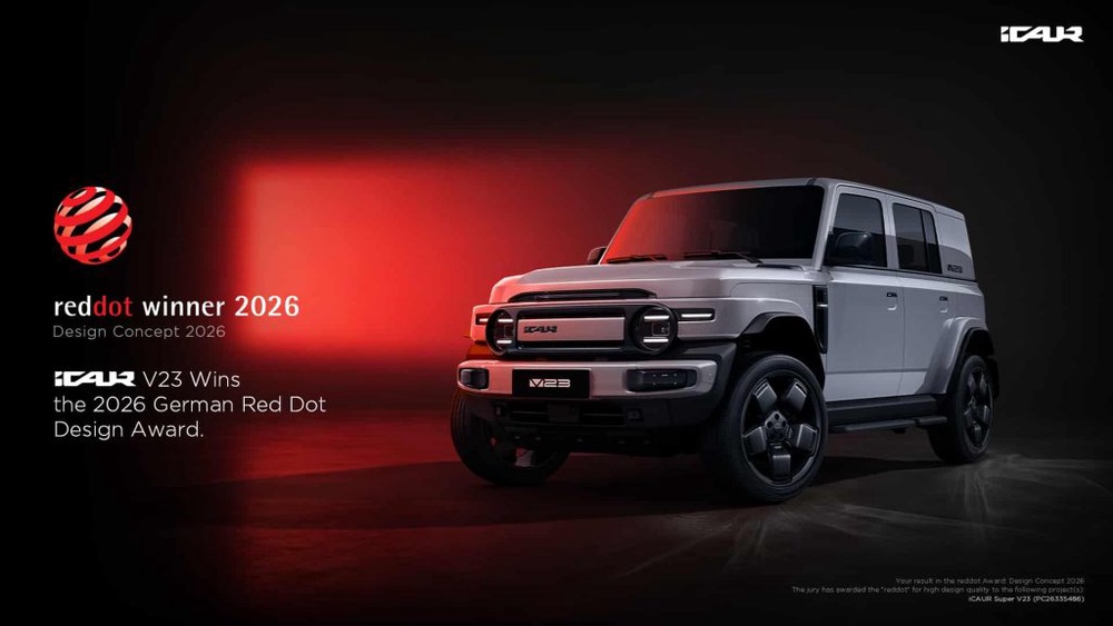 Image from: iCAUR V23 Raih Anugerah Red Dot Design Concept 2026, Bukti SUV Elektrik Berkarakter Kini Diiktiraf Dunia