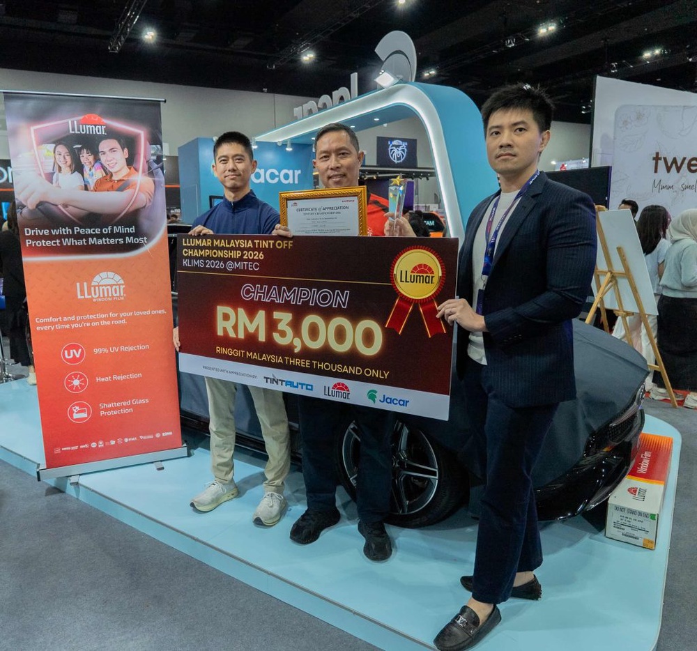 Image from: JACAR x LLumar Tint-Off Championship 2026 Angkat Standard Pemasangan Filem Penapis Haba Ke Tahap Antarabangsa
