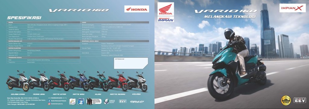 Image from: Honda Vario 160 Kini Lebih Bergaya Dengan Tiga Pilihan Warna Baharu