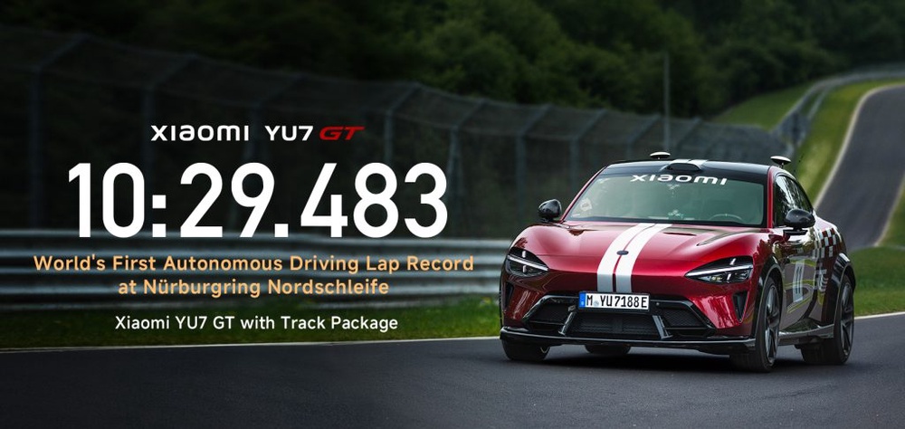 Image from: Xiaomi EV Cipta Sejarah, Kereta Pandu Sendiri Catat Rekod Rasmi Pertama Dunia di Nürburgring