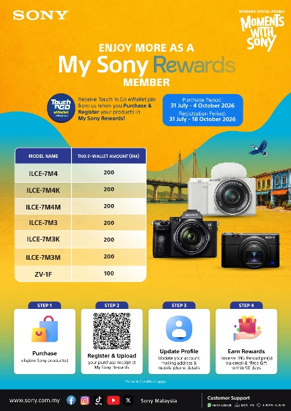 Image from: Sony Malaysia Raikan Semangat Merdeka Melalui Kempen “Moments With Sony”