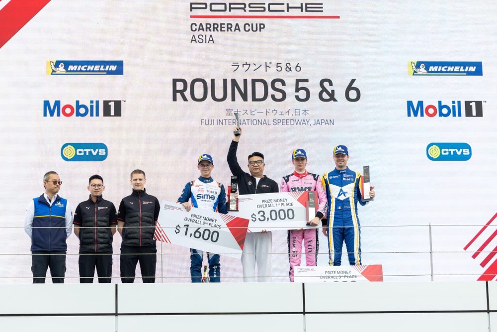Image from: Naquib Azlan, Adrian D’Silva & Douglas Khoo Wakil Malaysia Dalam Porsche ARBox Carrera Cup Asia 2026