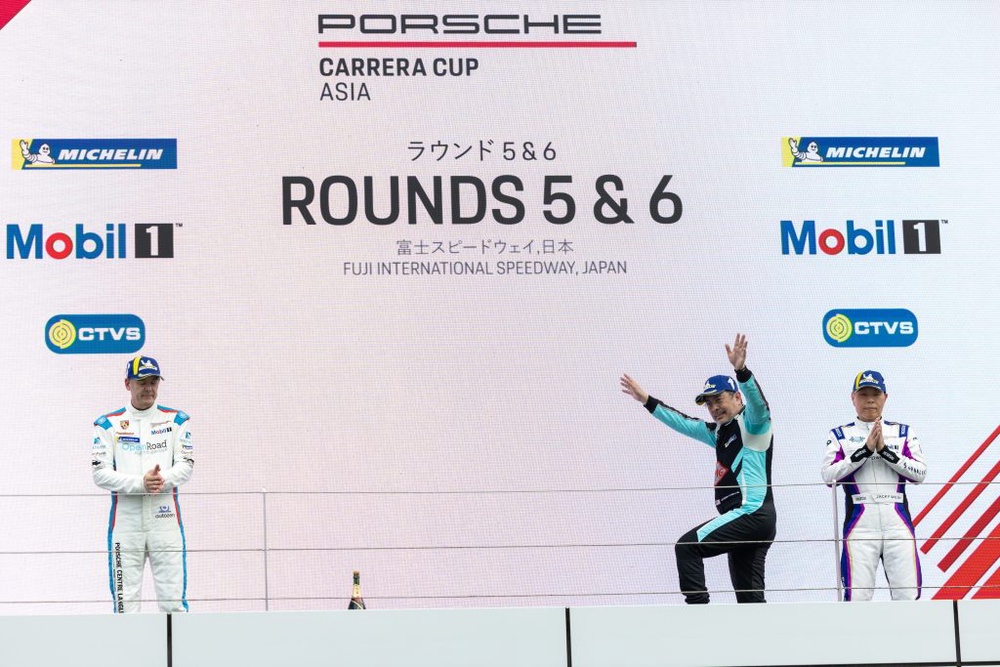 Image from: Naquib Azlan, Adrian D’Silva & Douglas Khoo Wakil Malaysia Dalam Porsche ARBox Carrera Cup Asia 2026
