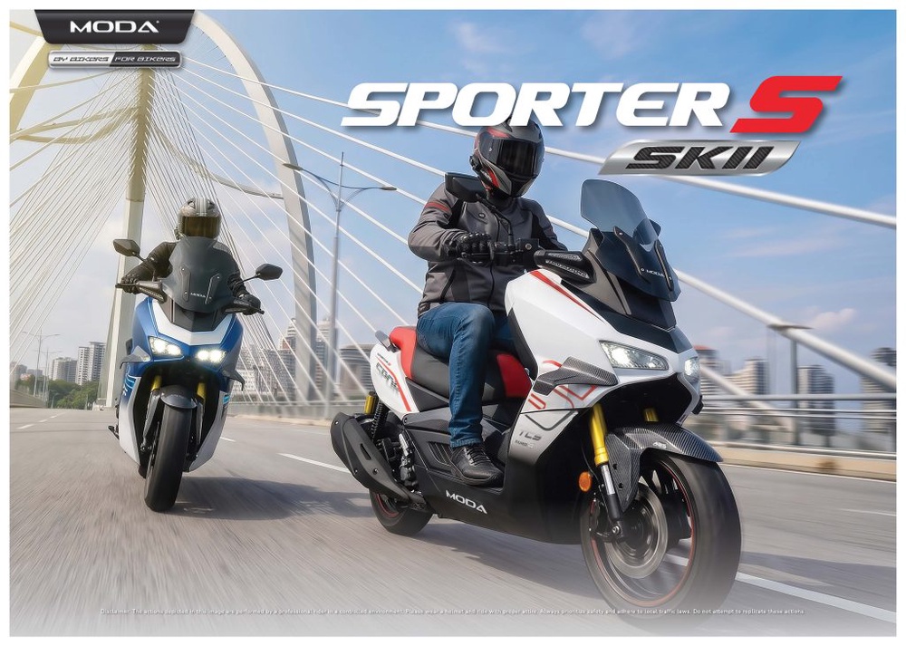 Image from: MODA Lancar Sporter S SKII Baharu: Tampil Ciri Canggih Skrin TFT 7-Inci, Winglet Aerodinamik & Dashcam HD