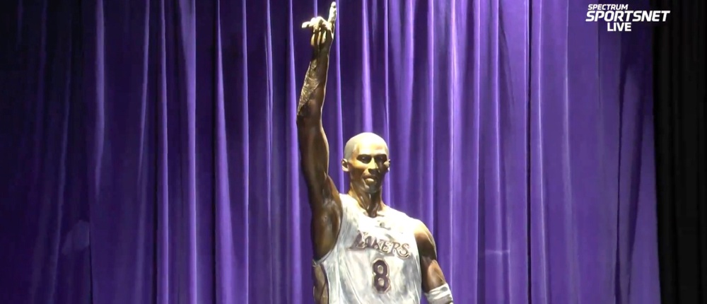 Vanessa Bryant Unveiled The First Of Three Kobe Bryant Statues Outside Of The Lakers Arena 1951