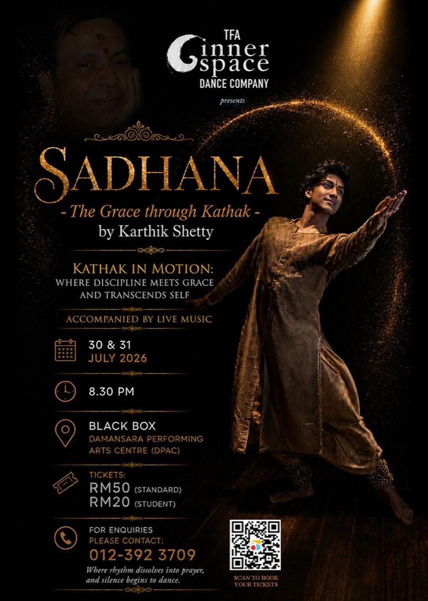 SADHANA - The Grace through Kathak poster, DPAC