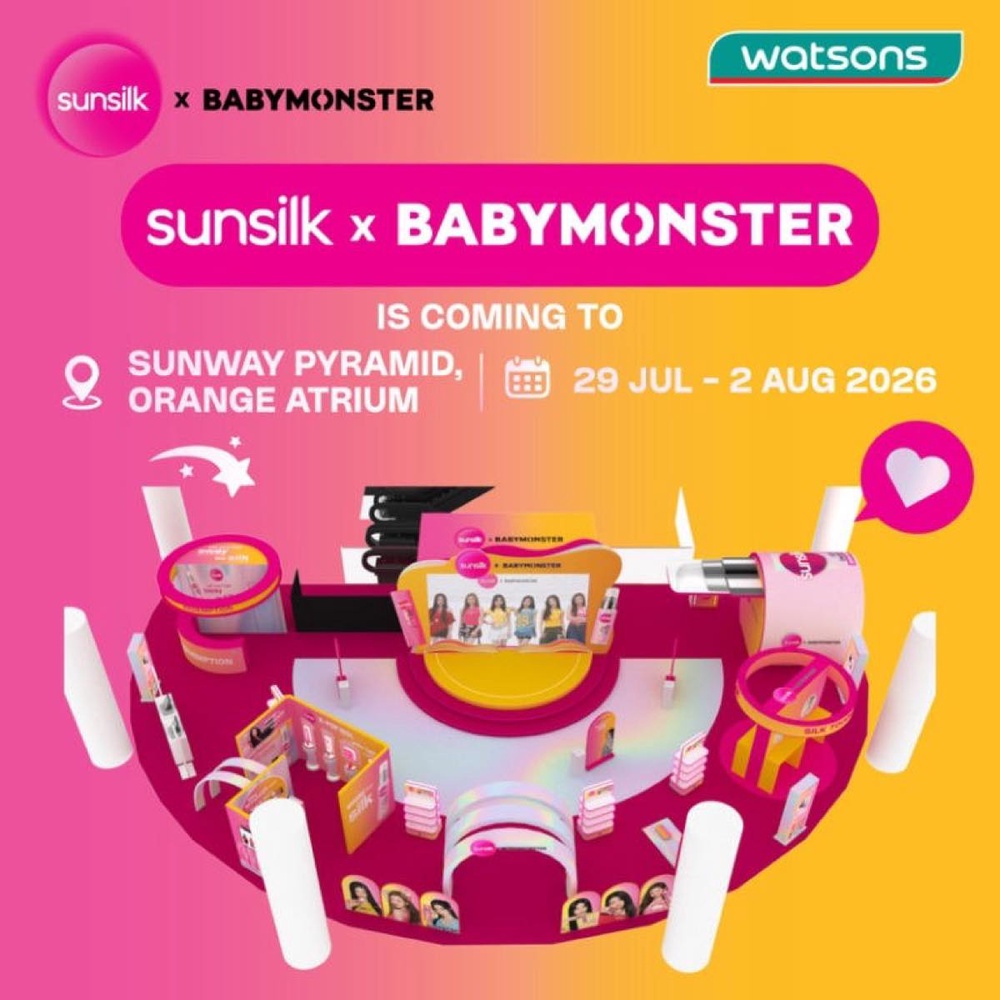SUNSILK x BABYMONSTER Roadshow poster, Sunway Pyramid