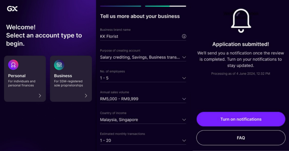 Image from: No audited accounts? No problem. GXBank is backing Malaysian sole proprietor businesses anyway.