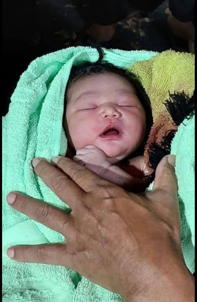 Image from: Newborn baby found abandoned at parking lot in Taman Universiti, Skudai