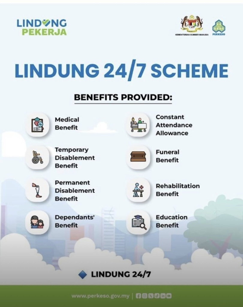 Image from: New SOCSO scheme introduced, employees now covered 24/7, not just at work