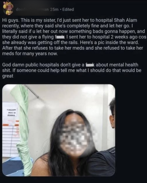 Image from: Knife-wielding woman sparks chaos at KL Rain Rave event, brother alleges mental health neglect