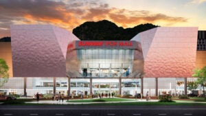 Artists Impression of Sunway Ipoh Mall at dusk
