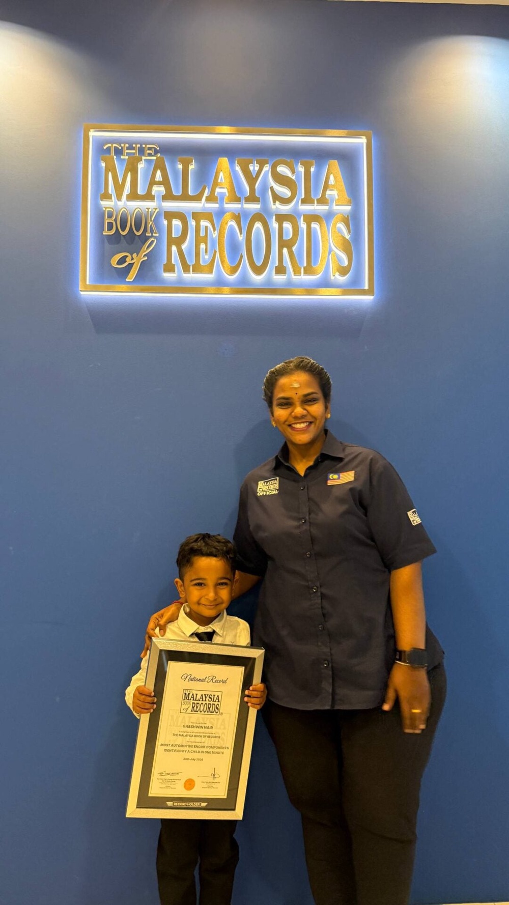 Gaeshwin Nair with MBR Official