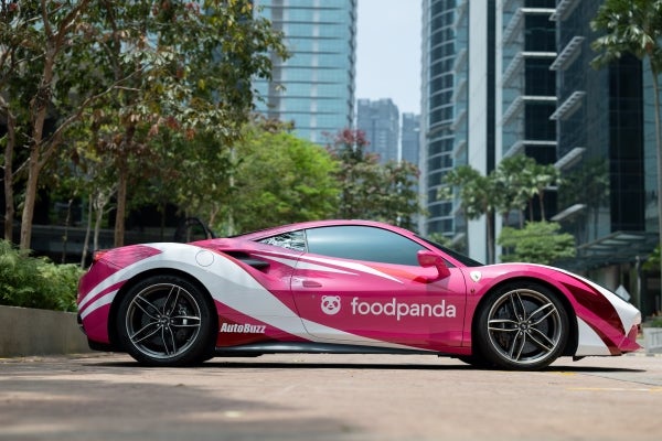 foodpandaF1 Pink Ferrari 3