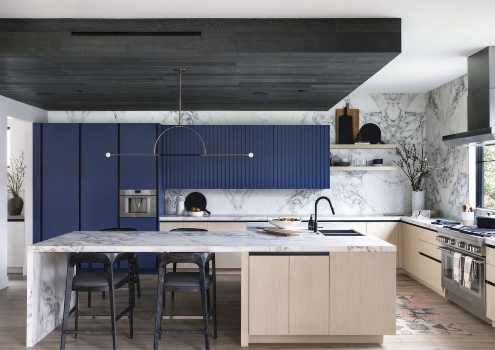 two-tone kitchen