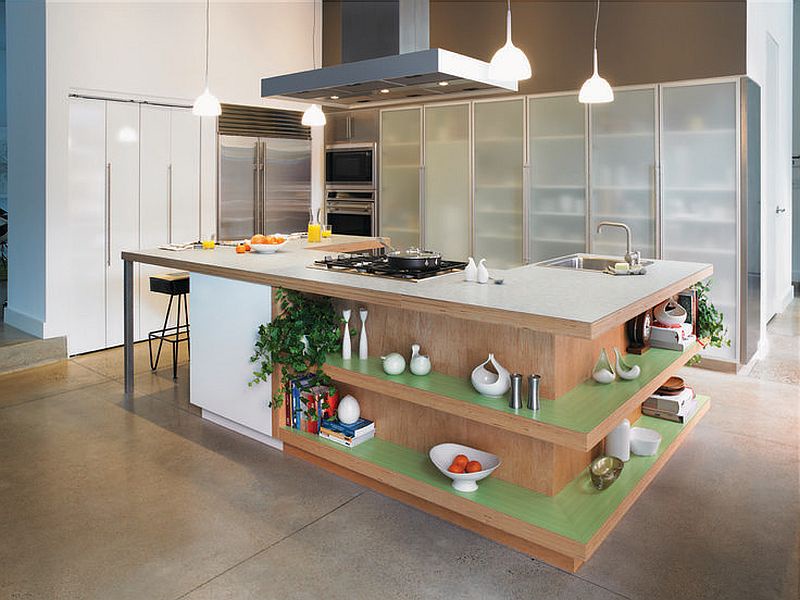 Kitchen Island Ideas: Display Area