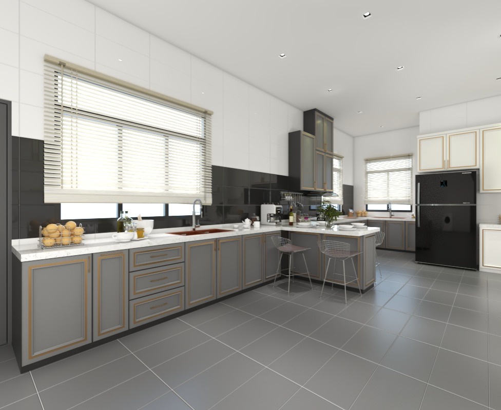 Johor Chef Dream Kitchen, kitchen cabinets, home kitchen cabinets, aluminium and plywood cabinets, kitchen cabinet materials, materials choices for cabinets