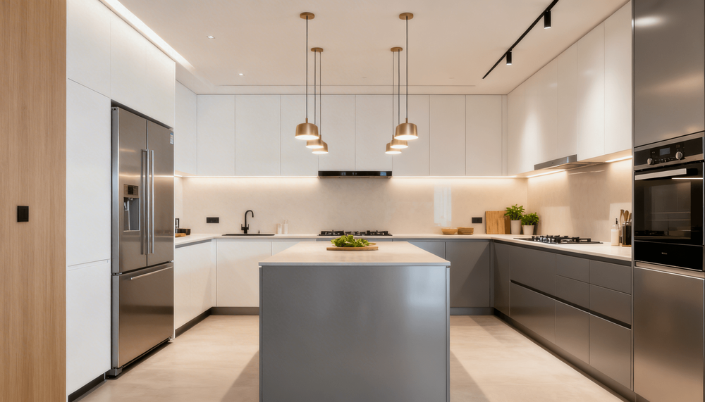 Aluminium Cabinets, Open Kitchen Designs, open concept kitchens, open concept kitchen design, kitchen design, kitchen planning, kitchen space, kitchen outlook