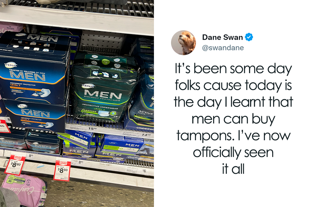 Retired Football Player Is Shocked To See ‘Tampons For Men’ At The