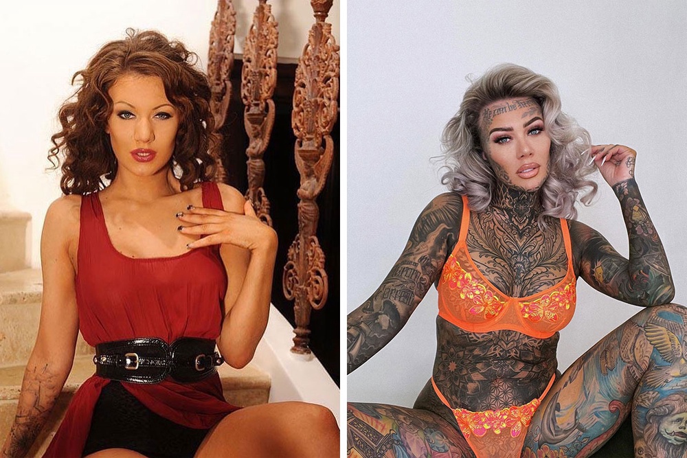 “britains Most Tattooed Woman” Shows Pics Of Herself Before Covering