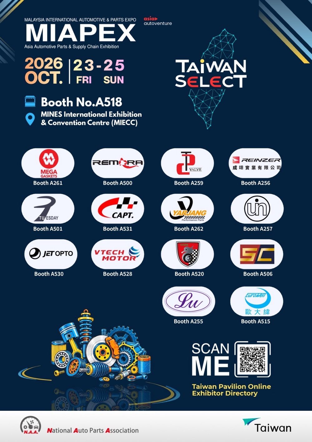 Image from: Pembekal Taiwan sasar pasaran alat ganti automotif Malaysia menerusi MIAPEX 2026