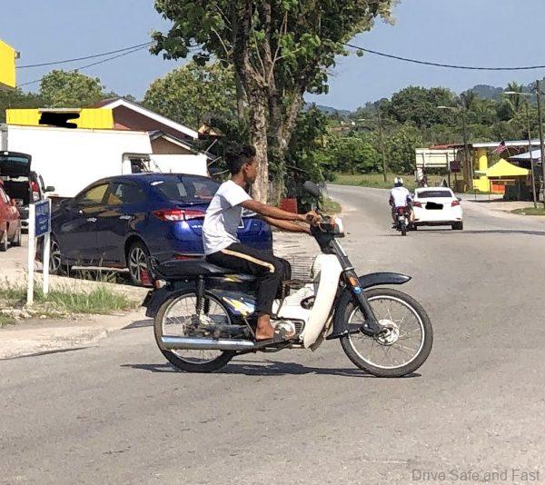 no helmet