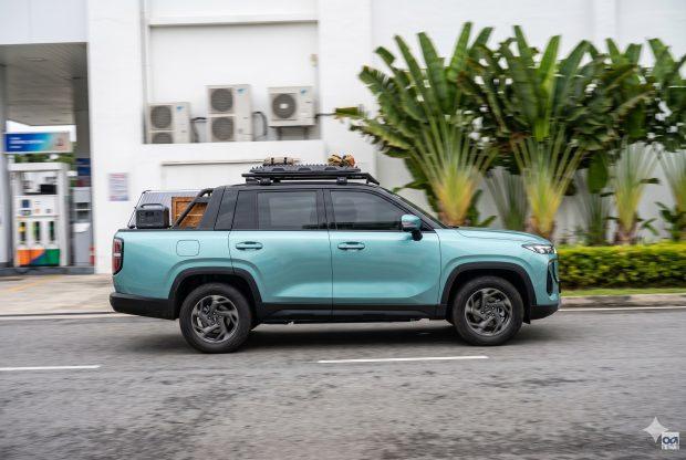 chery tiggo v side profile in pick-up truck (PUP) mode