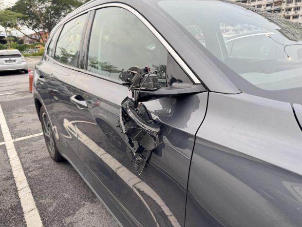Image from: MGS5 EV Vandalised In Bamboo Hills Car Park