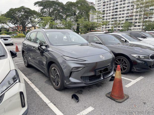 Image from: MGS5 EV Vandalised In Bamboo Hills Car Park